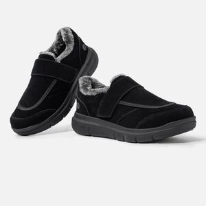 Fitville Casual Air Cushion Black Slip-On Loafers for Men